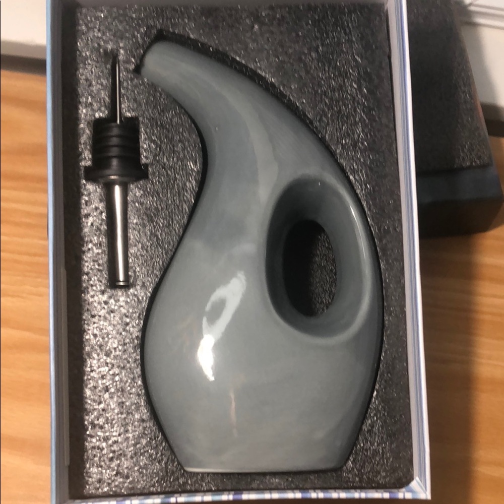 Modern Gray Ceramic Oil Dispenser